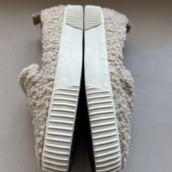 Splendid Tulia Tan Beiege Faux Fur Slip On Sneaker Shoes Women’s Size 8 M - Picture 14 of 16